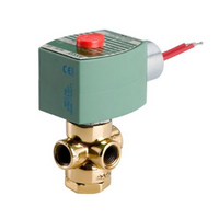 8320G184 120/60 ASCO BRASS PROCESS SOLENOID VALVE<BR>8320 SERIES 3/2 NC, 120VAC, 0.12CV, 1/4" NPT